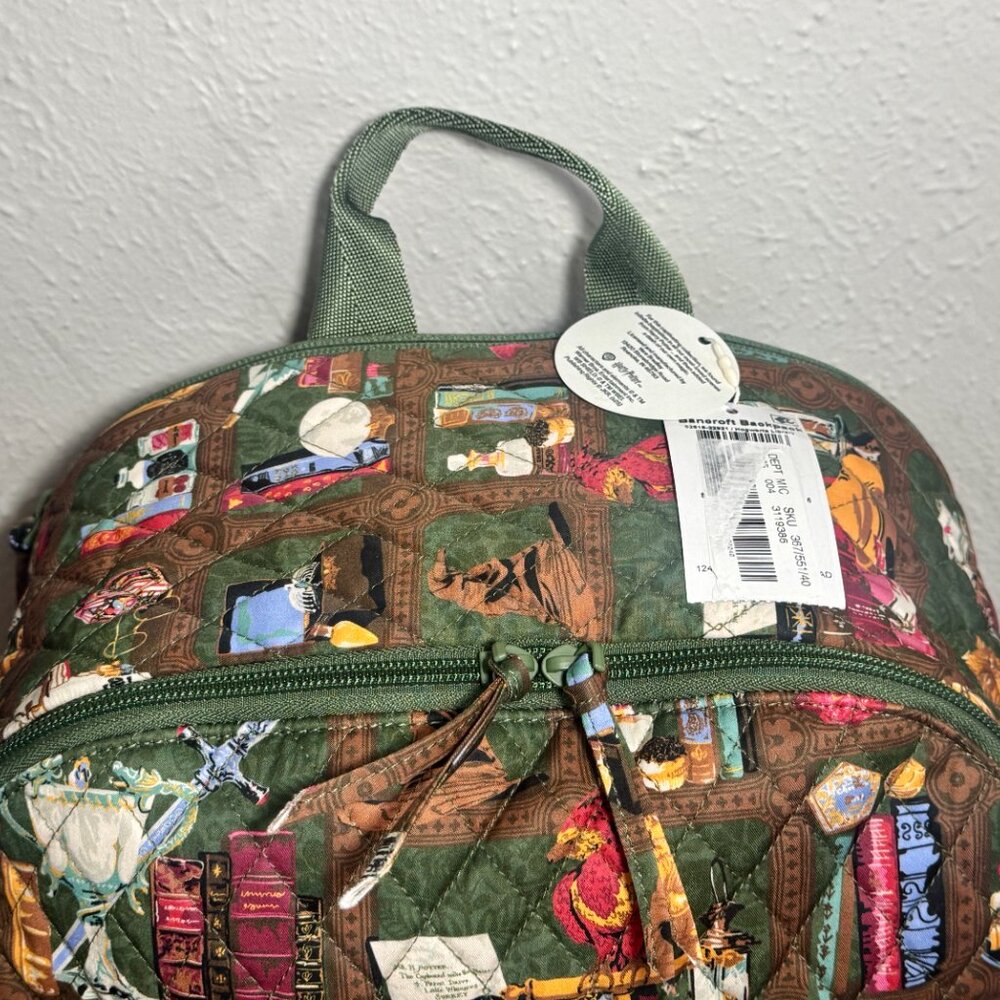Vera Bradley X Harry Potter Bancroft Backpack in Hogwarts Library NWT - Picture 13 of 13